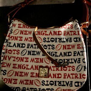 New England Patriots Hobo Shoulder Dooney & Bourke Genuine leather purse